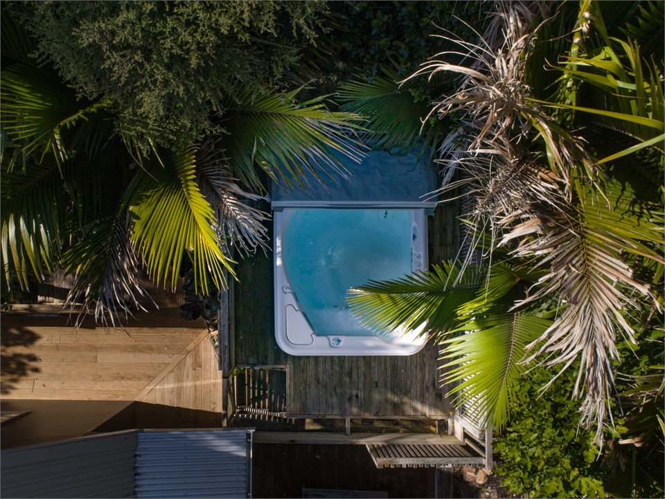 Birds eye view of Spa Pool area.