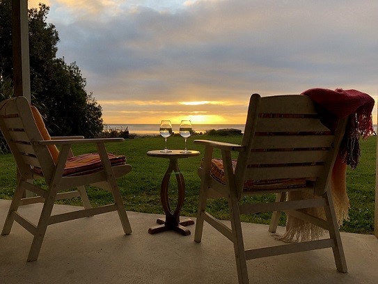 Sitting on the porch looking at the seam minutes a