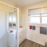 Bathroom with shower and bath separate toilet