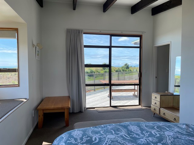 Sliding door off master bedroom to balcony & views