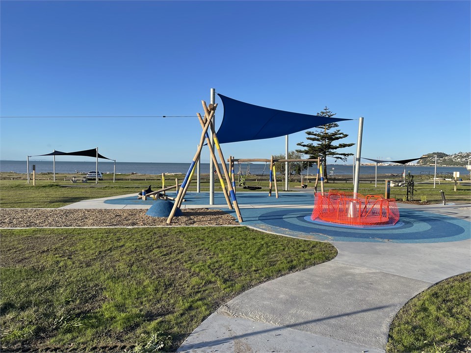 New playground over the road from apartment