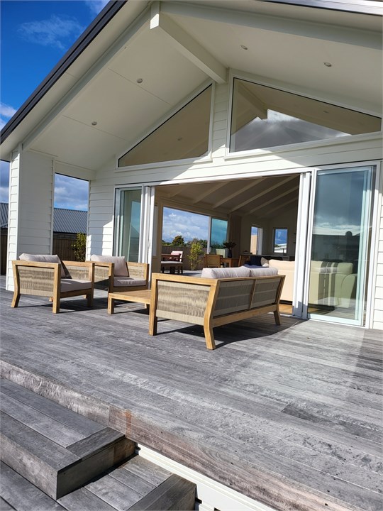 Outside decking area