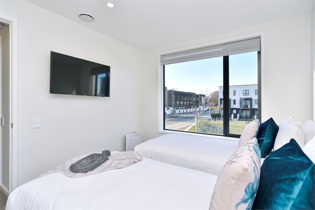 Super King bed, made up as 2 singles (on request)