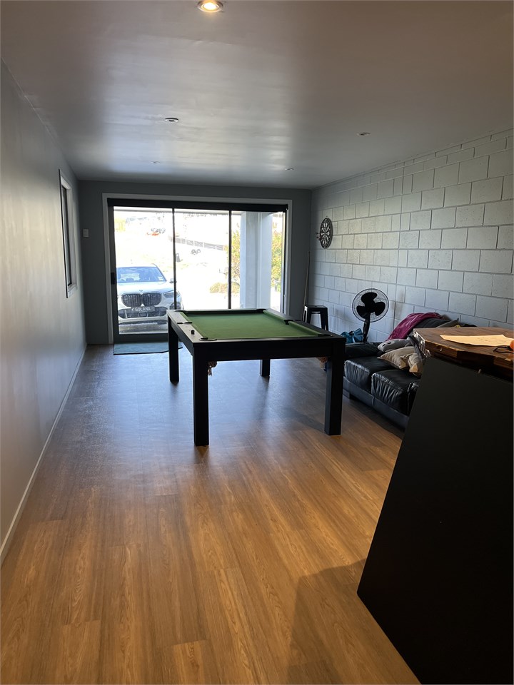 bar/pool room downstairs