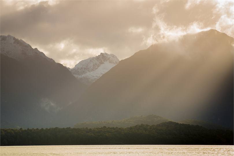 Sun Rays on Lake Manapouri