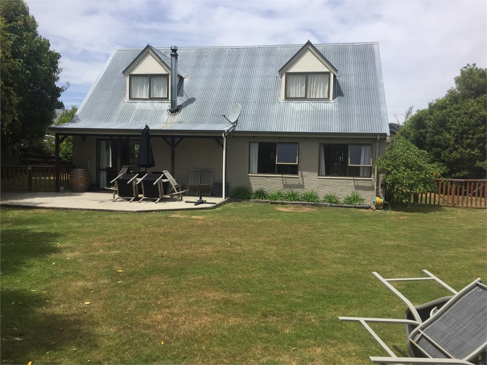 North facing backyard