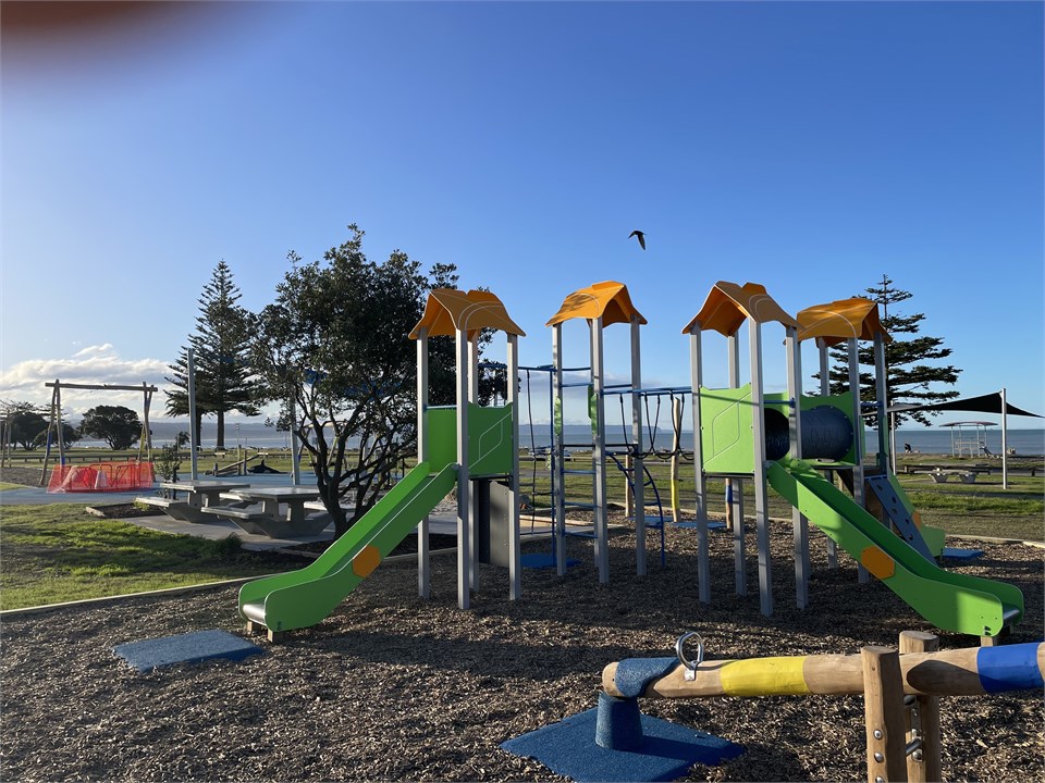 Playground opposite apartment