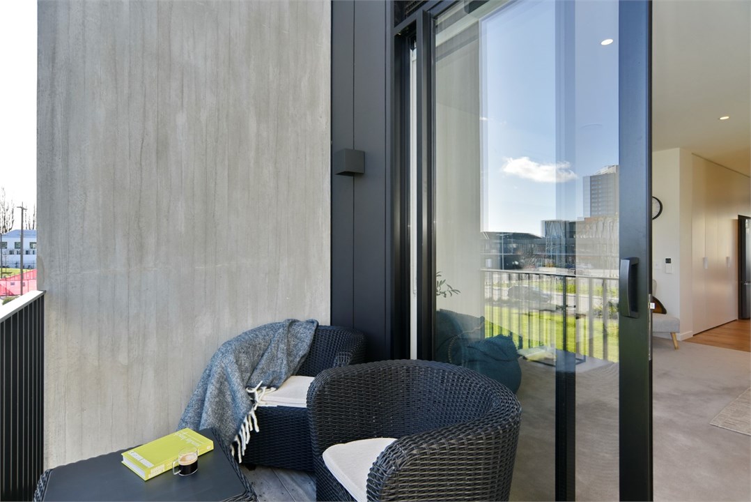 Seating area on the balcony