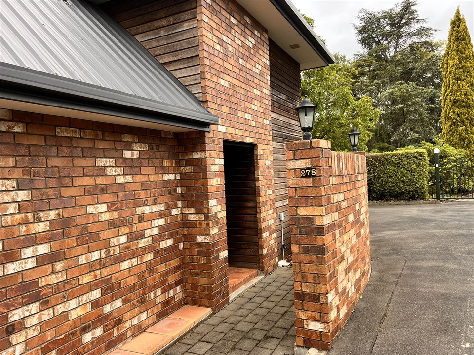 View of the front entrance to the property
