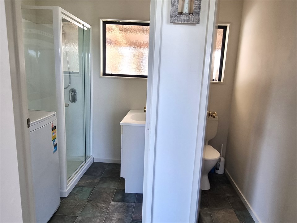 Small bathroom with separate toilet room