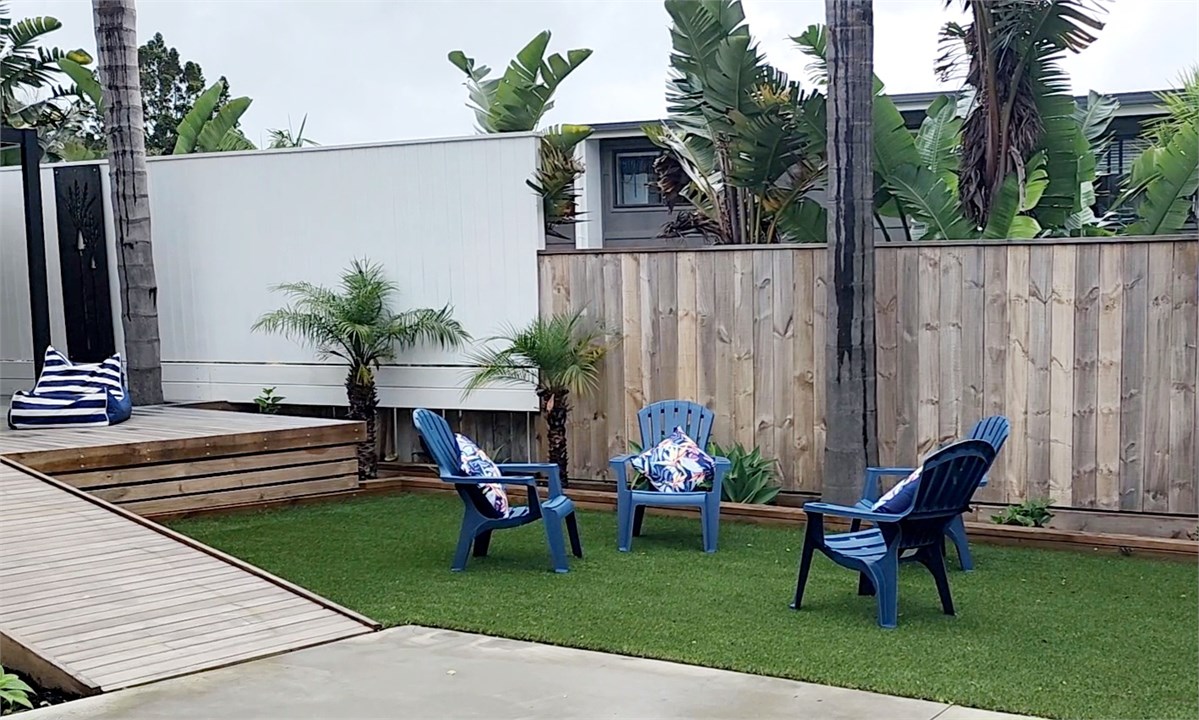 Relaxing in the garden