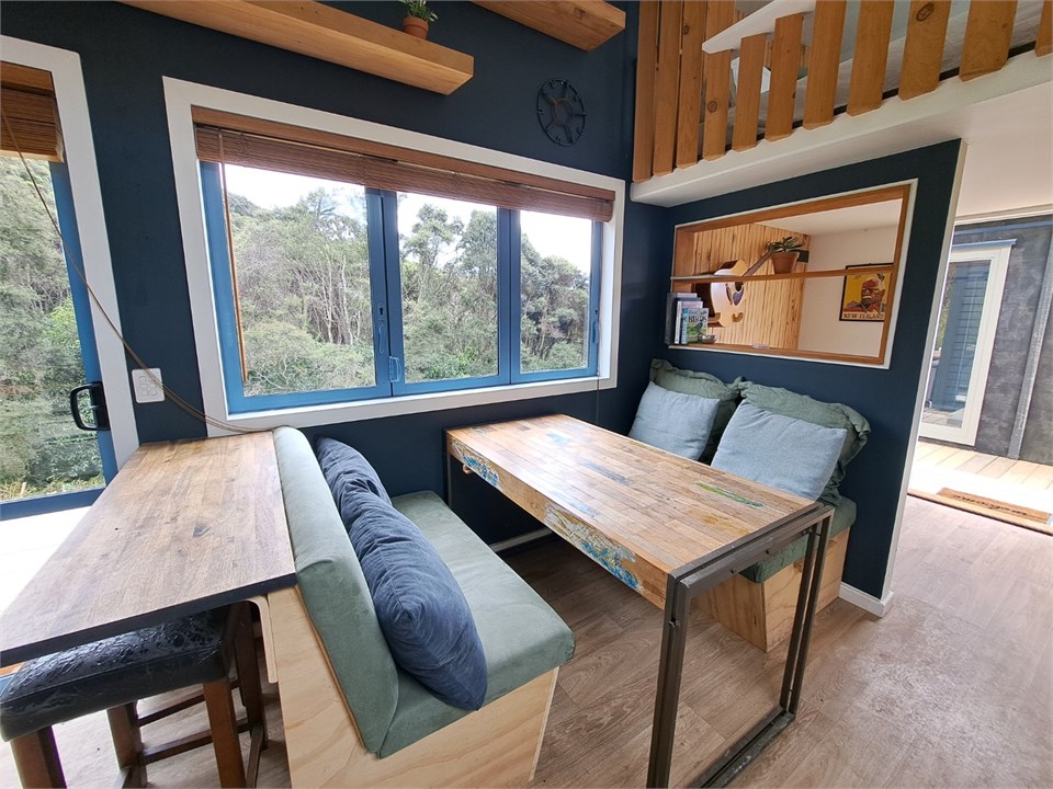 Simple and inviting dining space