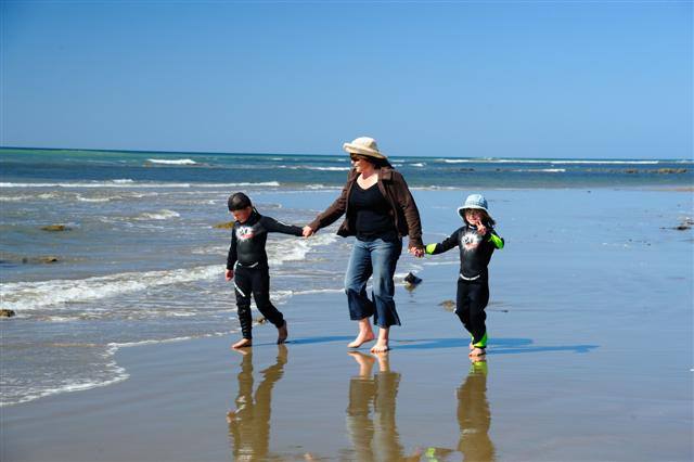 Family beach