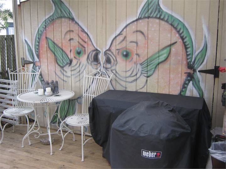 The Private Undercover BBQ Area.