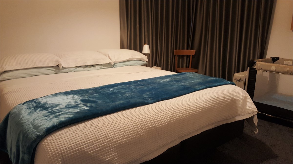 Bedroom 2. Made up as Super King bed. Request at t