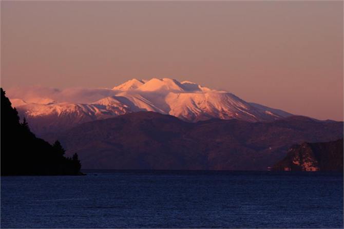 View of mountain from house