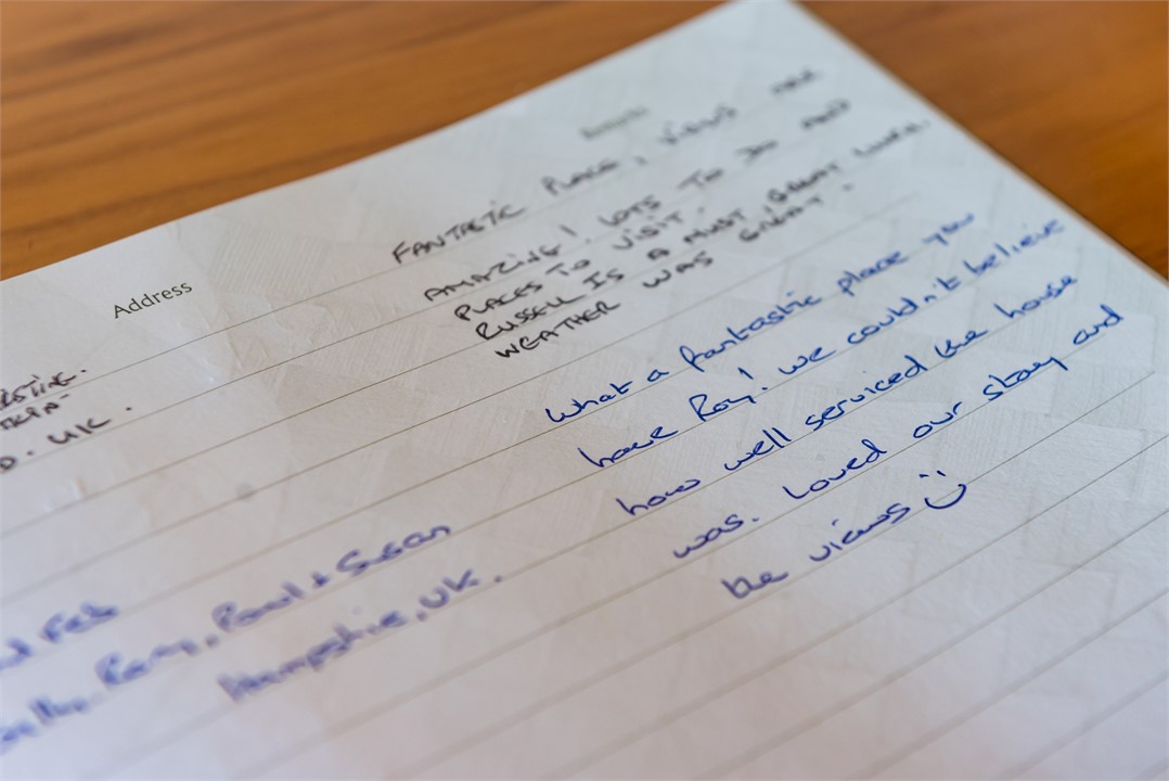 Clip from the Guest Book