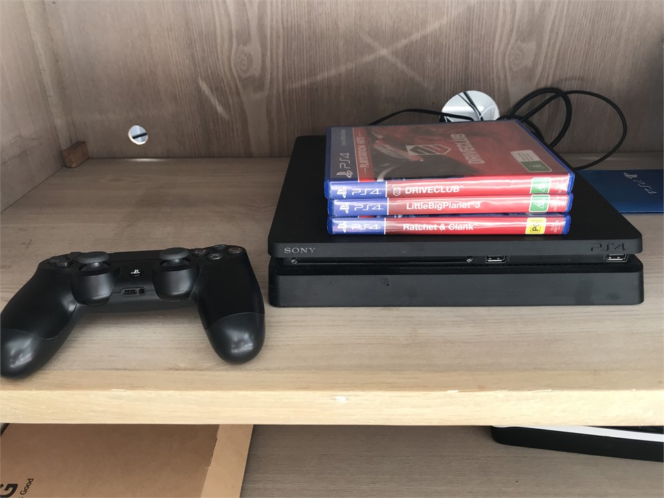 Playstation 4 and games.