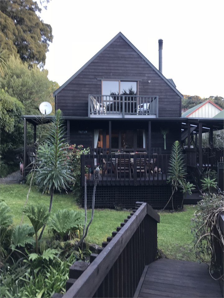 Back garden looking up to master bedroom