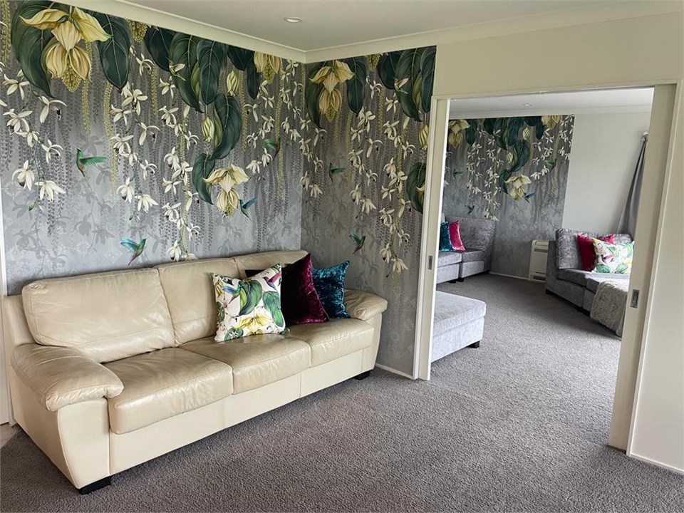 Dining lounge designer wallpaper