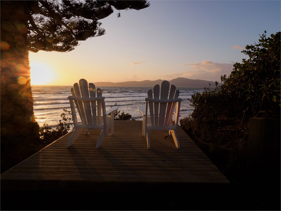 View from platform of Kapiti Island