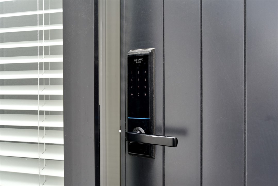 Front entrance has a Keypad to enter
