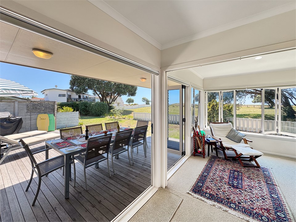 Bathed in sun all day.