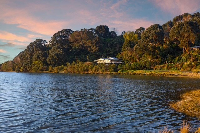 Looking across the water to Ohiwa Tides