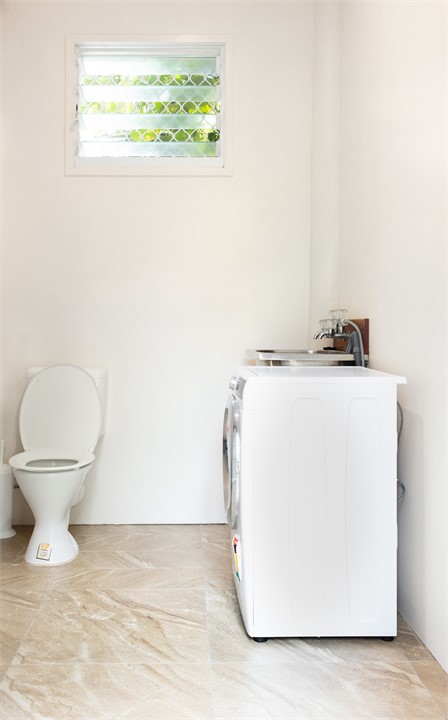Laundry & extra toilet