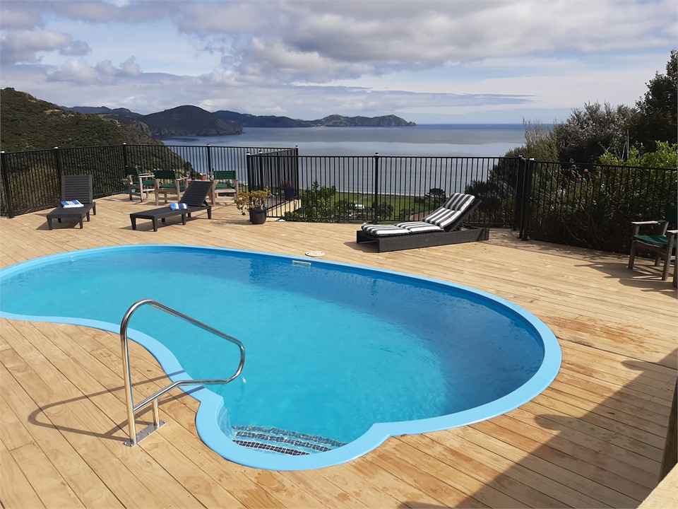 Pool with spectacular views