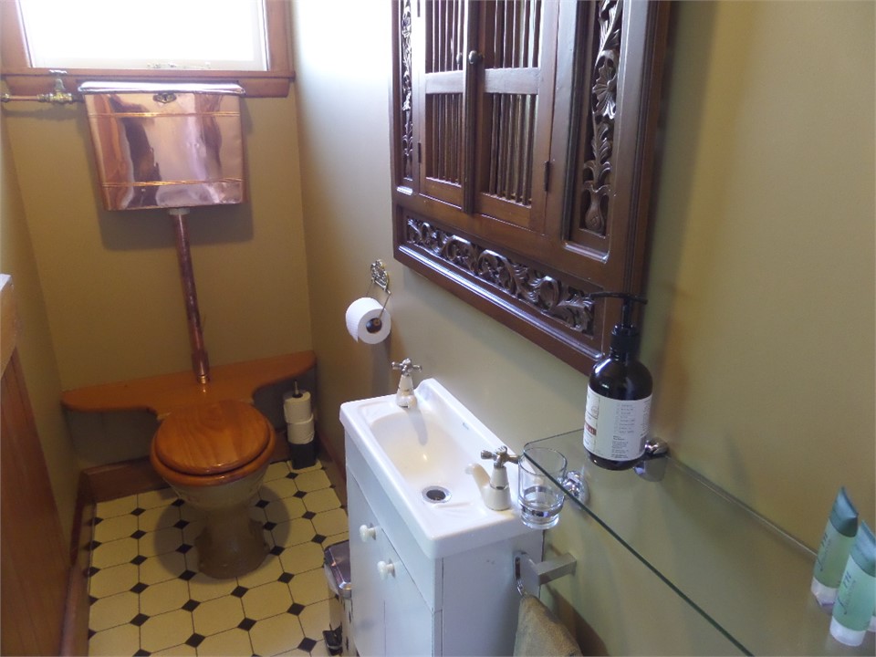 Bathroom with Original Cooper Toilet Cistern
