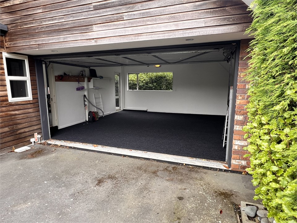View of the garage - dryer is not included
