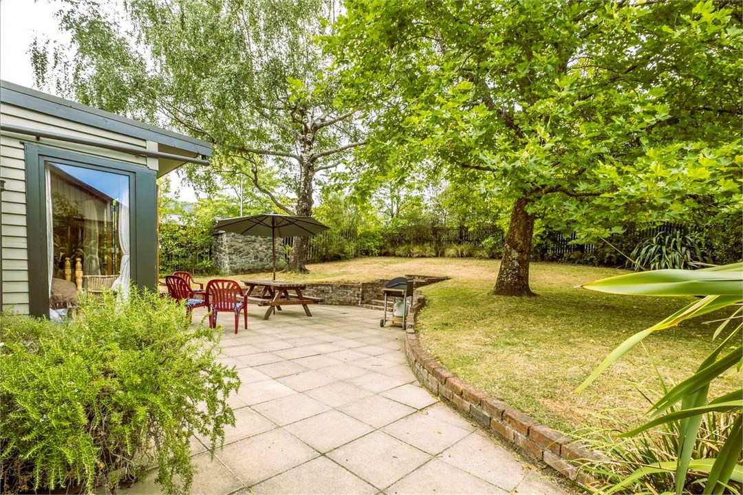 Courtyard and backyard