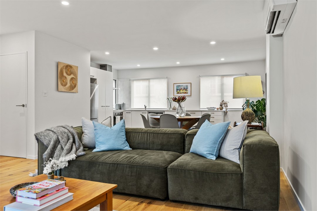 Living room with seating areas