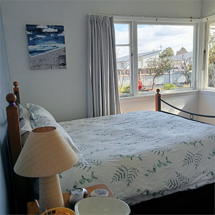 Front bedroom looking out to garden