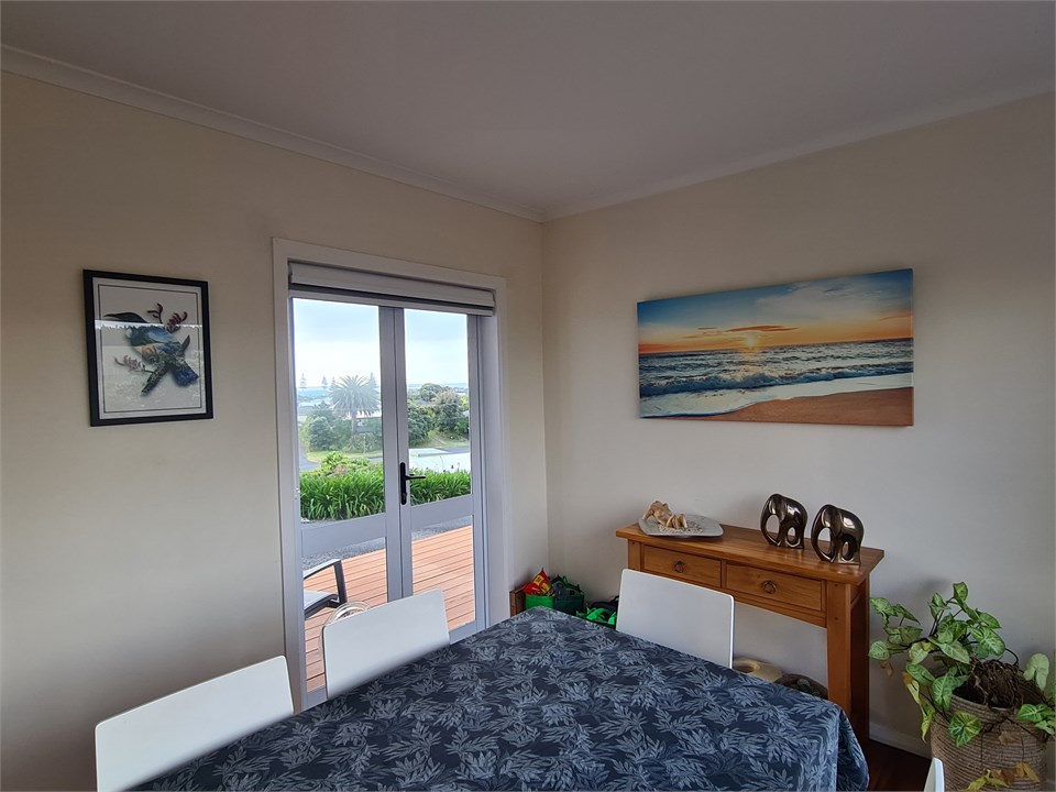 Dining room with kitchen