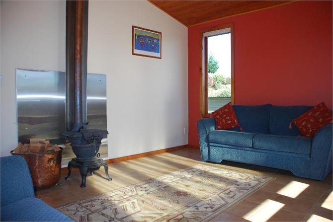 Lounge area with pot-belly (guard available)