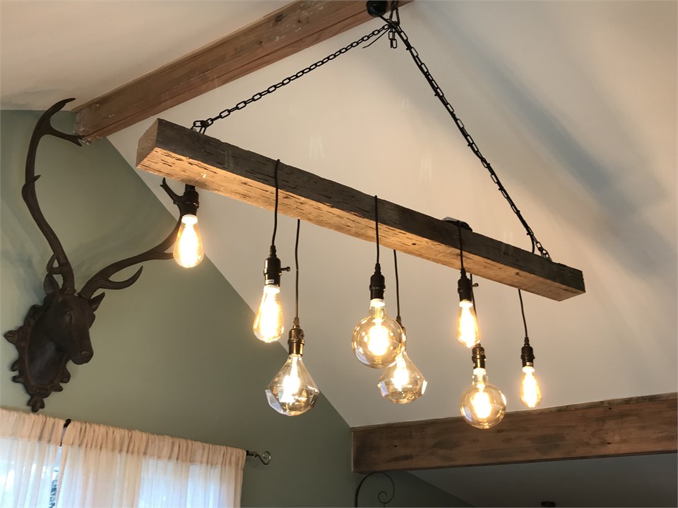 Lodge is tastefully decorated with rustic decor an