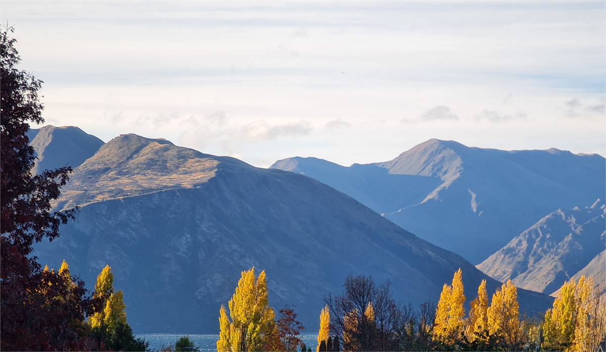 Mountain vistas from apartment