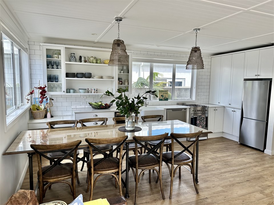 Our kitchen and dining area.