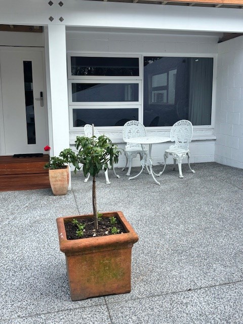 Morning sun and perfect for a coffee