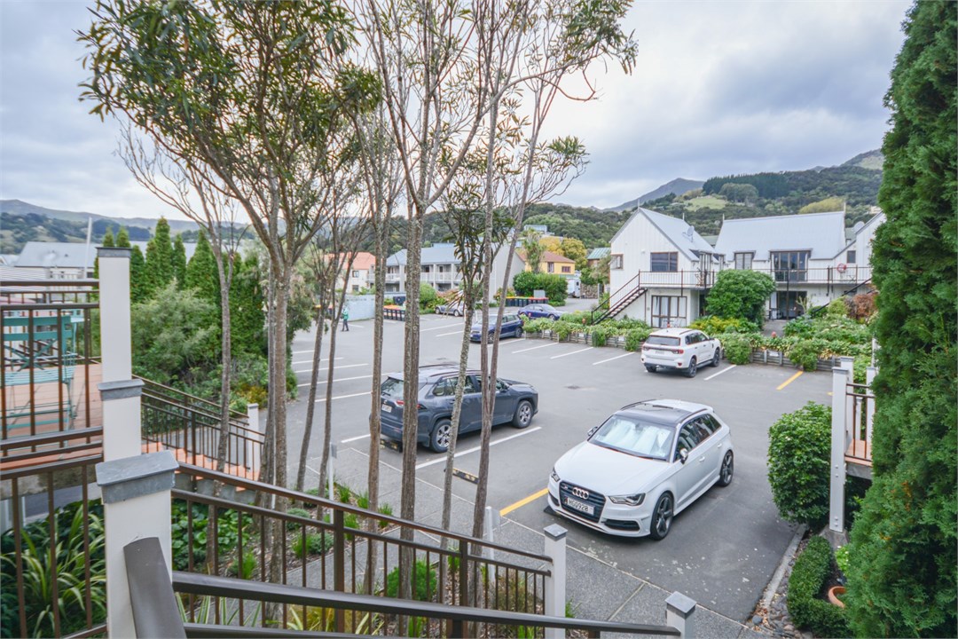 View of the parking for the property