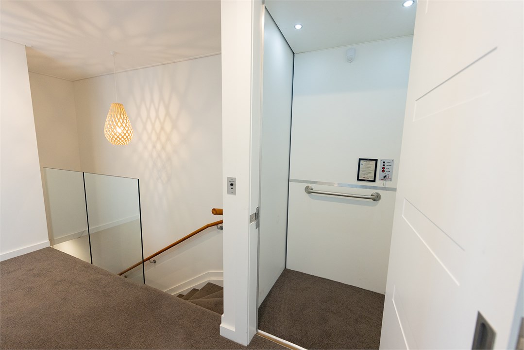 lift and upstairs landing