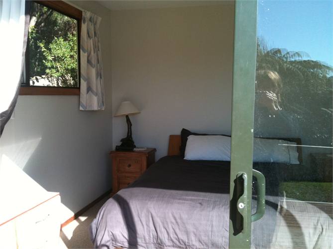 Master bedroom from deck