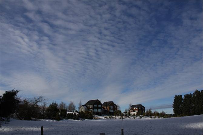 Some houses on the course.