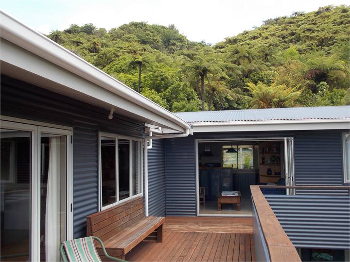 View from front deck and up hill