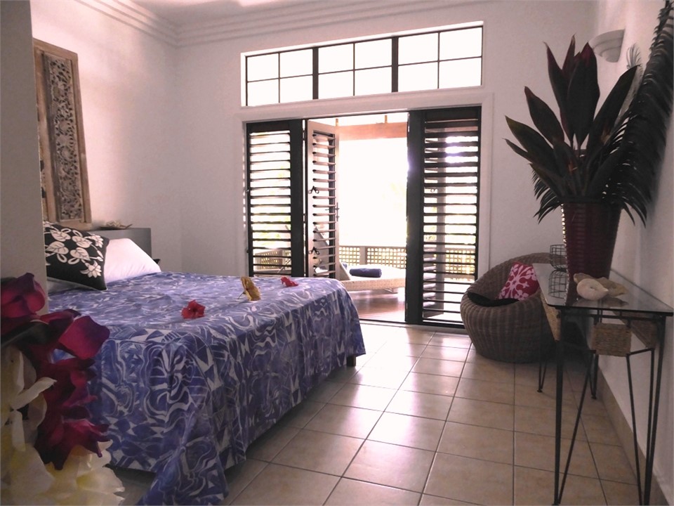 bedroom 1 again - opens to the large deck