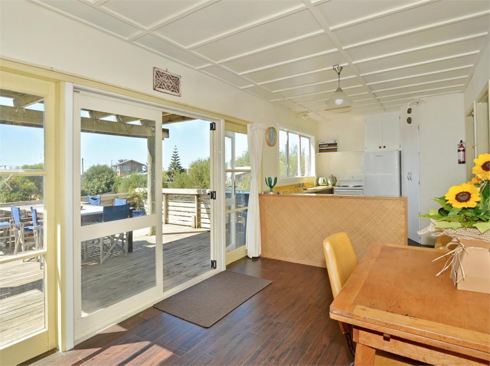 Dining area and kitchen