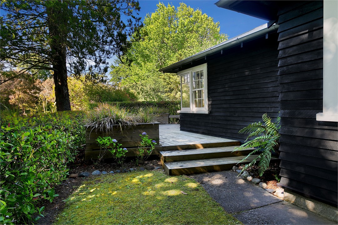 Deck with river views