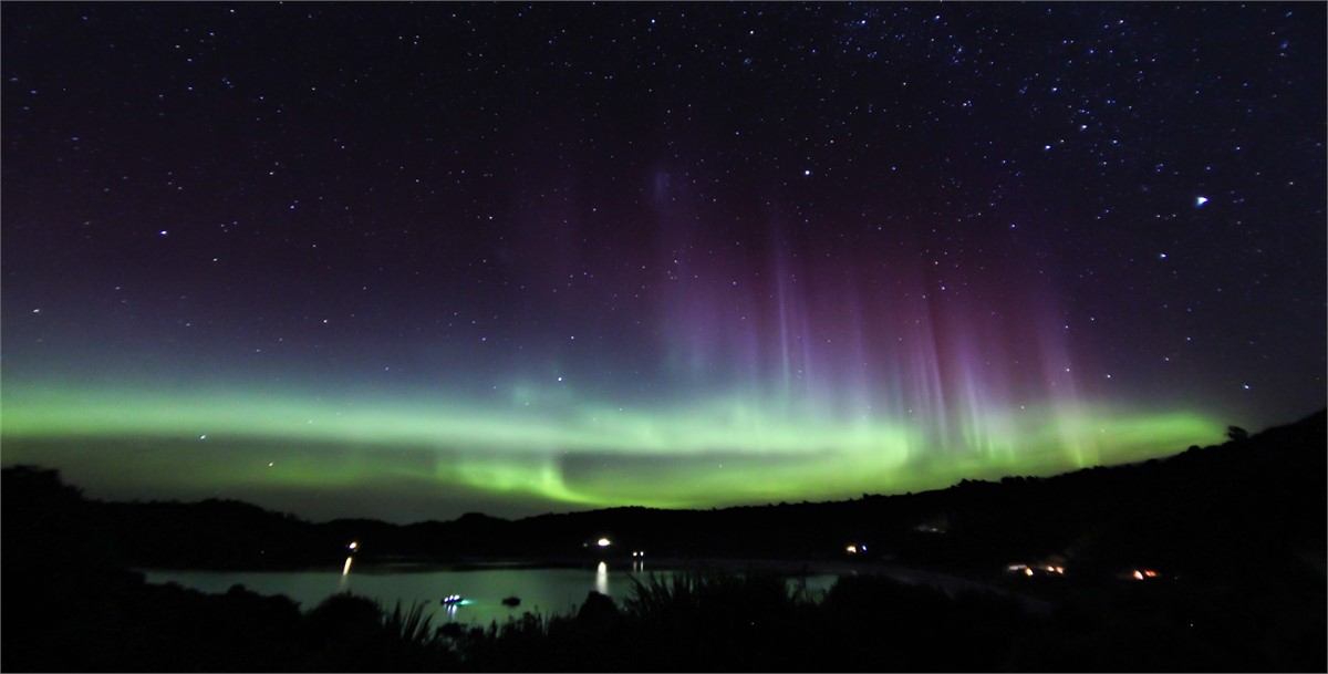 Horseshoe Bay is a great place to view the Aurora.